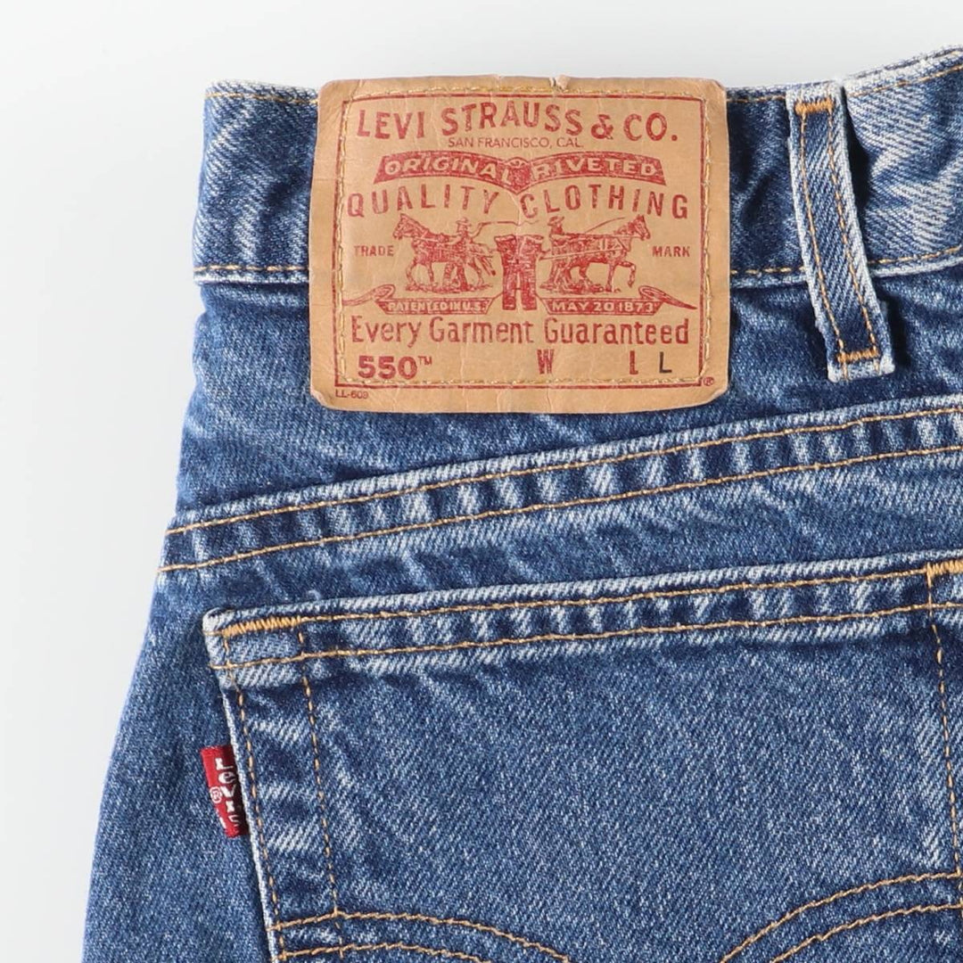 2000'S Levi's 550 Relaxed Fit Tapered Leg Denim Pants, Women's Size L (equivalent to W27) cotton blue type Vintage Second Hand