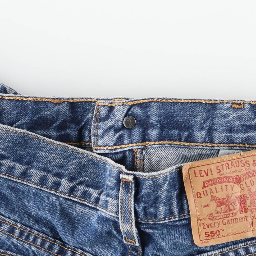 2000'S Levi's 550 Relaxed Fit Tapered Leg Denim Pants, Women's Size L (equivalent to W27) cotton blue type Vintage Second Hand