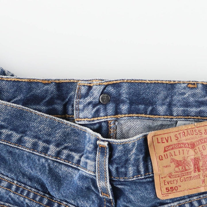 2000'S Levi's 550 Relaxed Fit Tapered Leg Denim Pants, Women's Size L (equivalent to W27) cotton blue type Vintage Second Hand