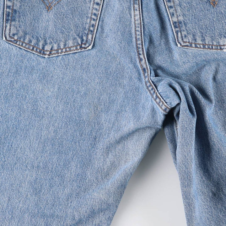 Levi's 550 Relaxed Fit Tapered Leg Cut-Off Tapered Denim Pants, Women's Size L (equivalent to W30) cotton blue type Vintage Second Hand