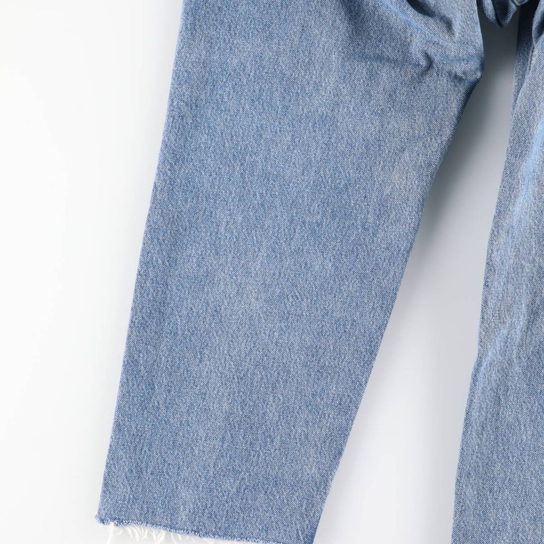 Levi's 550 Relaxed Fit Tapered Leg Cut-Off Tapered Denim Pants, Women's Size L (equivalent to W30) cotton blue type Vintage Second Hand