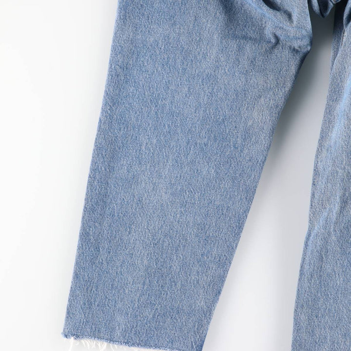 Levi's 550 Relaxed Fit Tapered Leg Cut-Off Tapered Denim Pants, Women's Size L (equivalent to W30) cotton blue type Vintage Second Hand