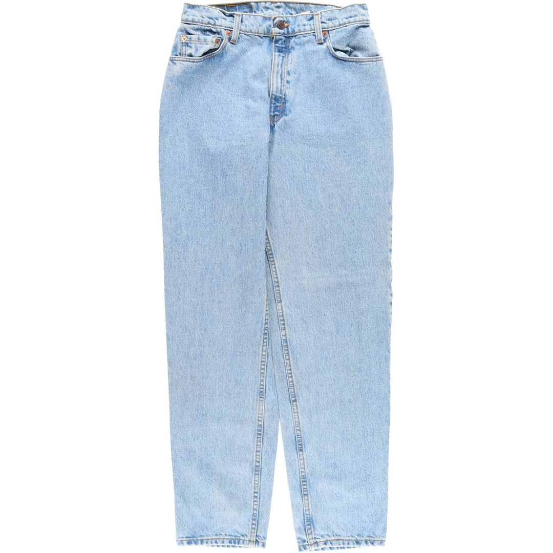 1990'S Levi's 550 Relaxed Fit Tapered Leg Denim Pants, Made in USA, Women's Size L (equivalent to W29), Vintage. cotton Blue type light blue Vintage Second Hand
