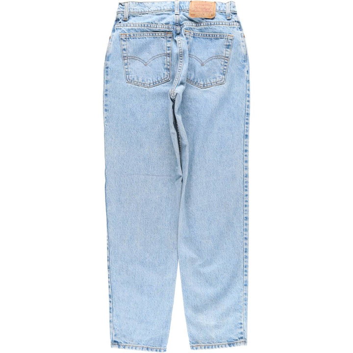 1990'S Levi's 550 Relaxed Fit Tapered Leg Denim Pants, Made in USA, Women's Size L (equivalent to W29), Vintage. cotton Blue type light blue Vintage Second Hand