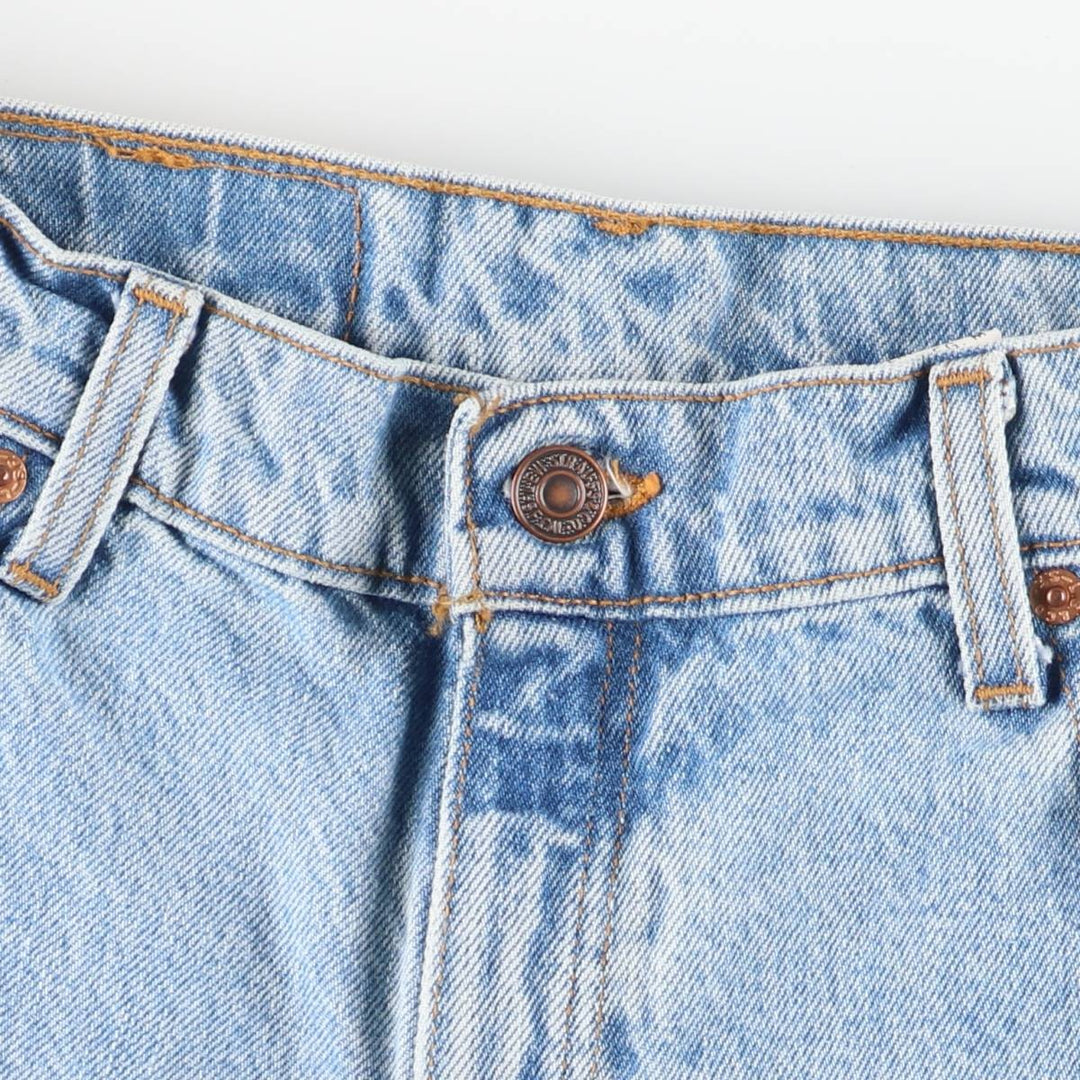 1990'S Levi's 550 Relaxed Fit Tapered Leg Denim Pants, Made in USA, Women's Size L (equivalent to W29), Vintage. cotton Blue type light blue Vintage Second Hand