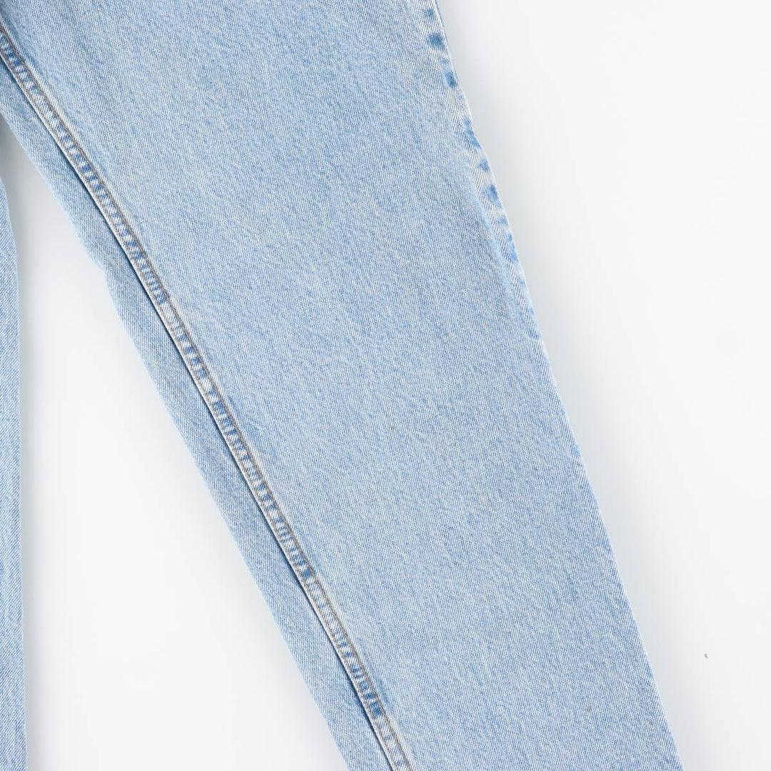 1990'S Levi's 550 Relaxed Fit Tapered Leg Denim Pants, Made in USA, Women's Size L (equivalent to W29), Vintage. cotton Blue type light blue Vintage Second Hand