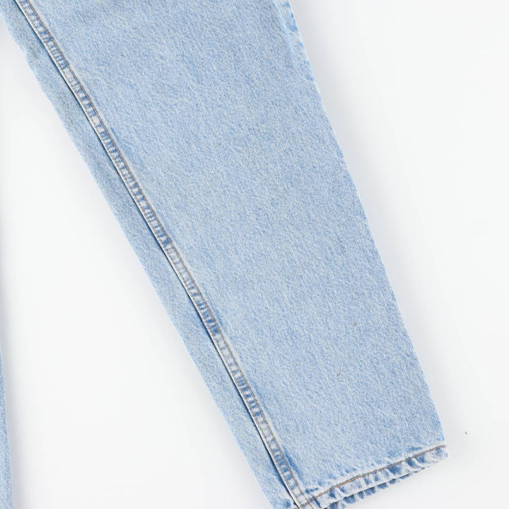 1990'S Levi's 550 Relaxed Fit Tapered Leg Denim Pants, Made in USA, Women's Size L (equivalent to W29), Vintage. cotton Blue type light blue Vintage Second Hand