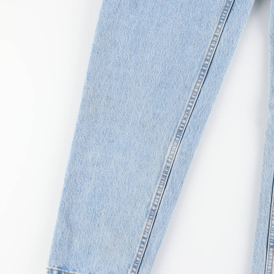 1990'S Levi's 550 Relaxed Fit Tapered Leg Denim Pants, Made in USA, Women's Size L (equivalent to W29), Vintage. cotton Blue type light blue Vintage Second Hand