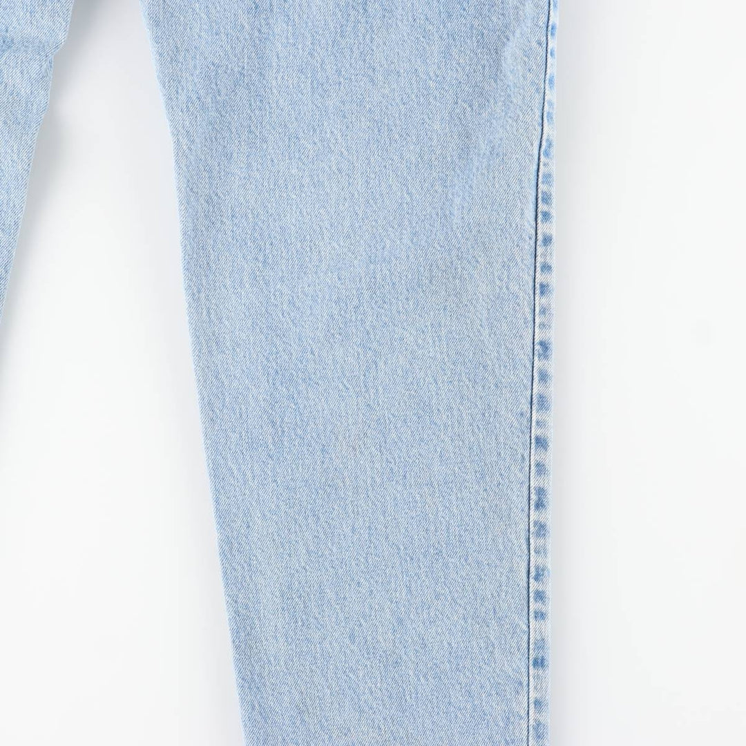 1990'S Levi's 550 Relaxed Fit Tapered Leg Denim Pants, Made in USA, Women's Size L (equivalent to W29), Vintage. cotton Blue type light blue Vintage Second Hand