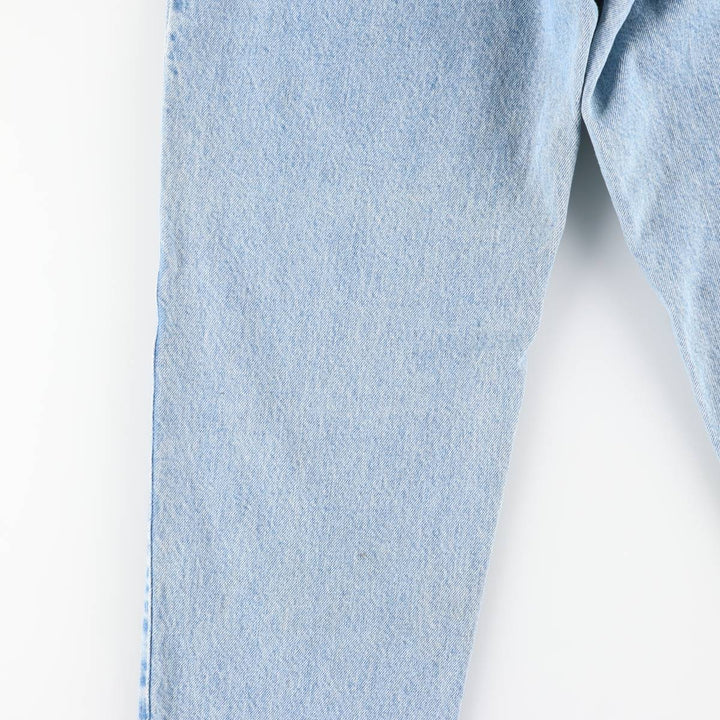 1990'S Levi's 550 Relaxed Fit Tapered Leg Denim Pants, Made in USA, Women's Size L (equivalent to W29), Vintage. cotton Blue type light blue Vintage Second Hand