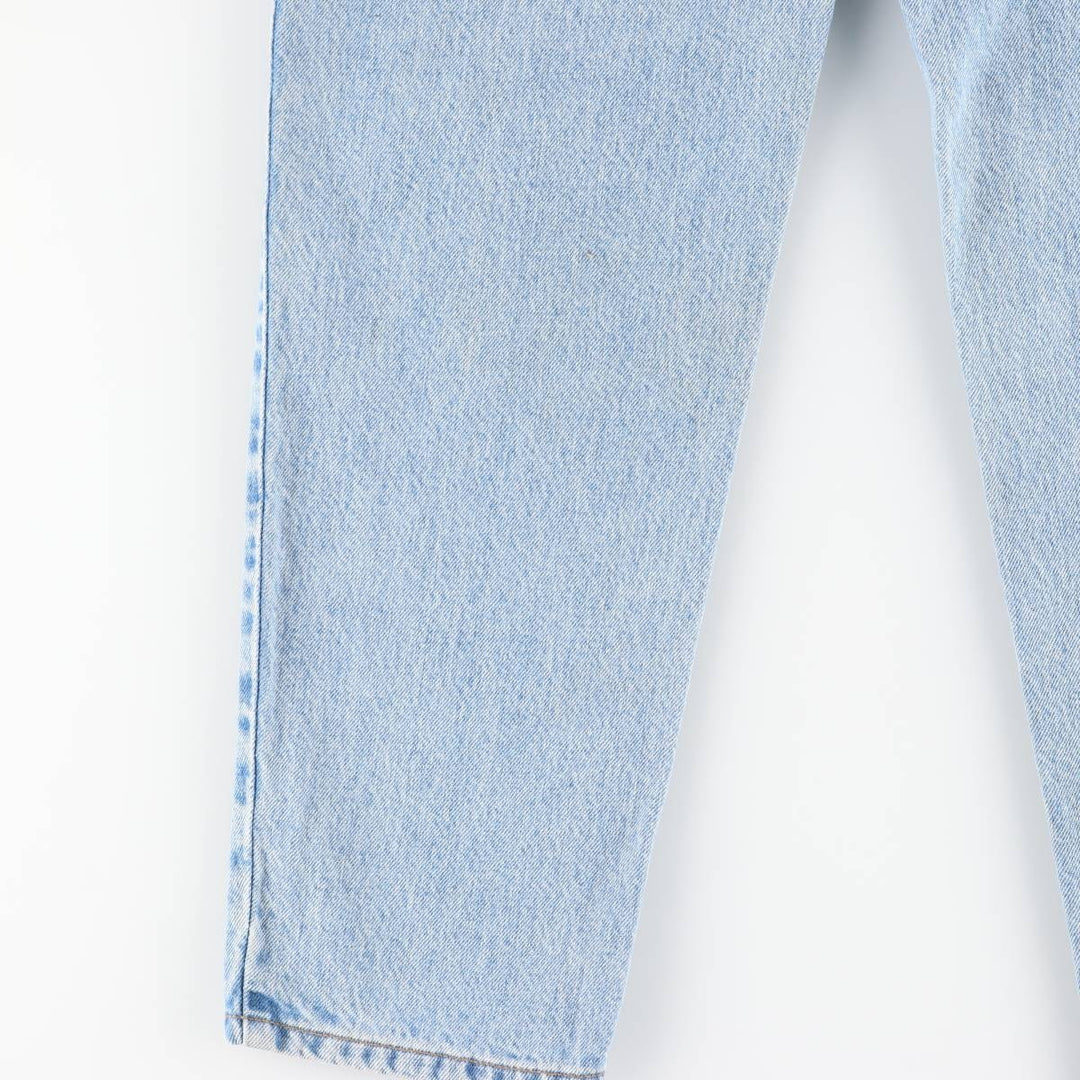 1990'S Levi's 550 Relaxed Fit Tapered Leg Denim Pants, Made in USA, Women's Size L (equivalent to W29), Vintage. cotton Blue type light blue Vintage Second Hand