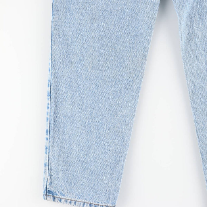 1990'S Levi's 550 Relaxed Fit Tapered Leg Denim Pants, Made in USA, Women's Size L (equivalent to W29), Vintage. cotton Blue type light blue Vintage Second Hand