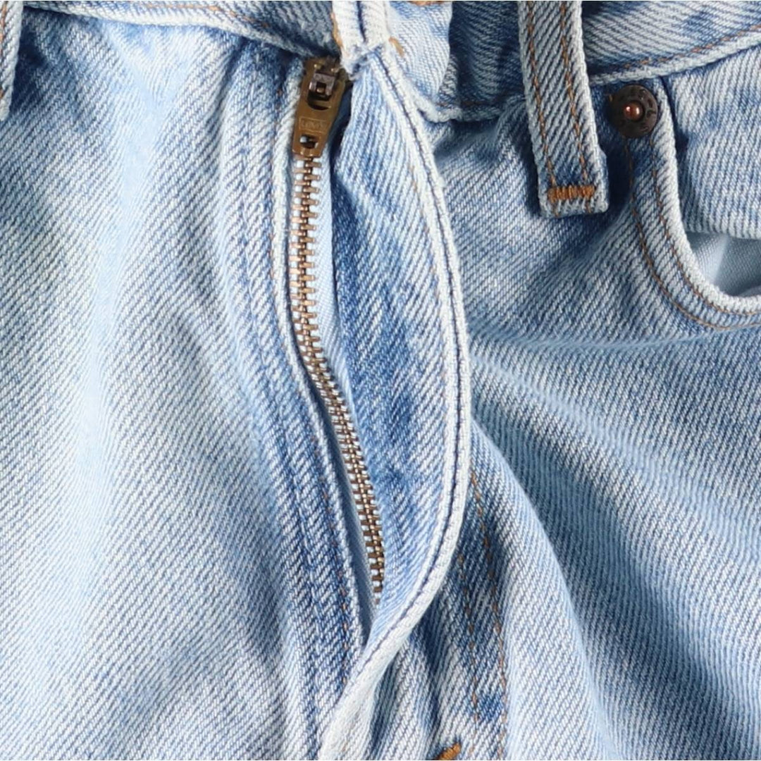 2000'S Levi's 550 Relaxed Fit Tapered Leg Denim Pants, Made in USA, Women's Size L (W30 equivalent) cotton Blue type light blue Vintage Second Hand