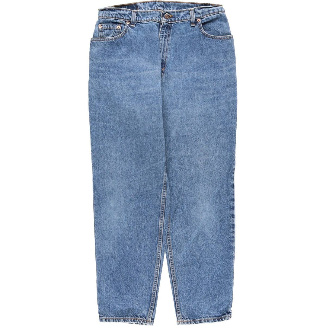 90'S Levi's 550 Relaxed Fit Tapered Leg Tapered Denim Pants, Made in USA, Women's XL (equivalent to W32), Vintage. cotton blue type Vintage Second Hand