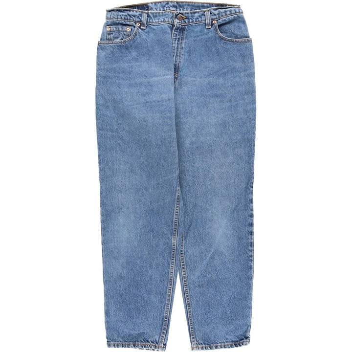 90'S Levi's 550 Relaxed Fit Tapered Leg Tapered Denim Pants, Made in USA, Women's XL (equivalent to W32), Vintage. cotton blue type Vintage Second Hand