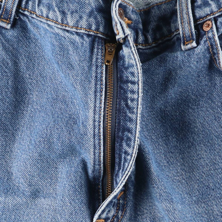 90'S Levi's 550 Relaxed Fit Tapered Leg Tapered Denim Pants, Made in USA, Women's XL (equivalent to W32), Vintage. cotton blue type Vintage Second Hand
