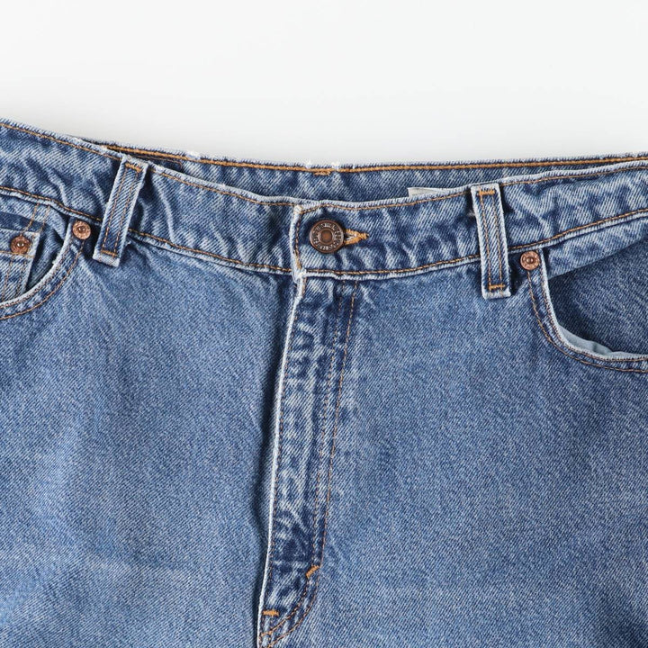 90'S Levi's 550 Relaxed Fit Tapered Leg Tapered Denim Pants, Made in USA, Women's XL (equivalent to W32), Vintage. cotton blue type Vintage Second Hand