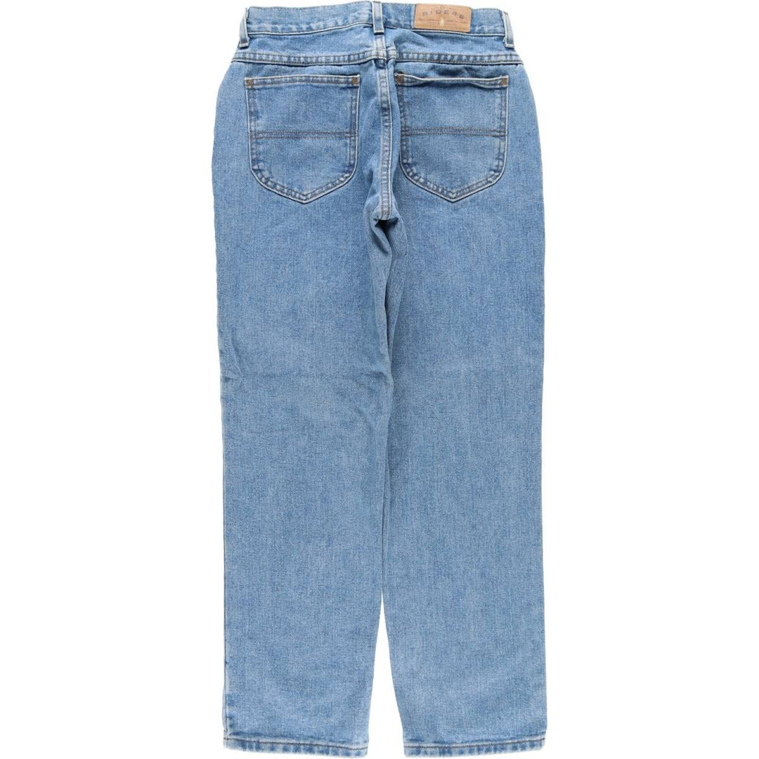 RIDERS Tapered Denim Pants, Made in USA, Women's Size L (equivalent to W30) cotton blue type Vintage Second Hand