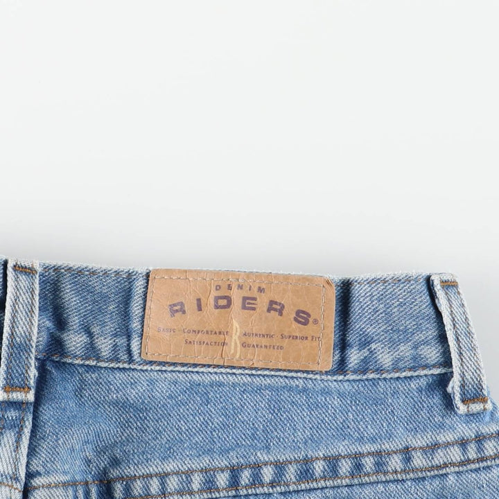 RIDERS Tapered Denim Pants, Made in USA, Women's Size L (equivalent to W30) cotton blue type Vintage Second Hand