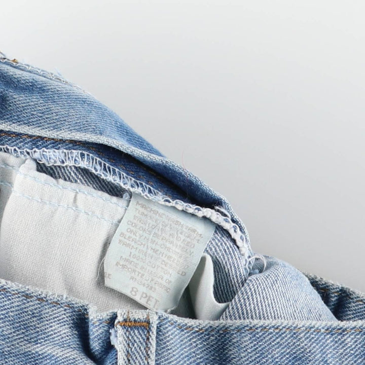 RIDERS Tapered Denim Pants, Made in USA, Women's Size L (equivalent to W30) cotton blue type Vintage Second Hand