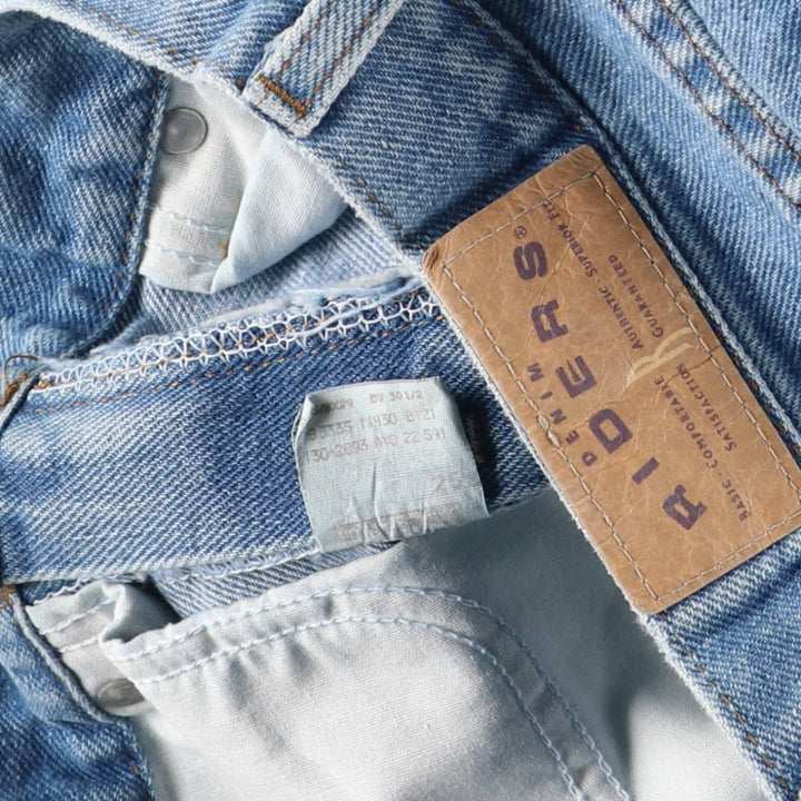 RIDERS Tapered Denim Pants, Made in USA, Women's Size L (equivalent to W30) cotton blue type Vintage Second Hand