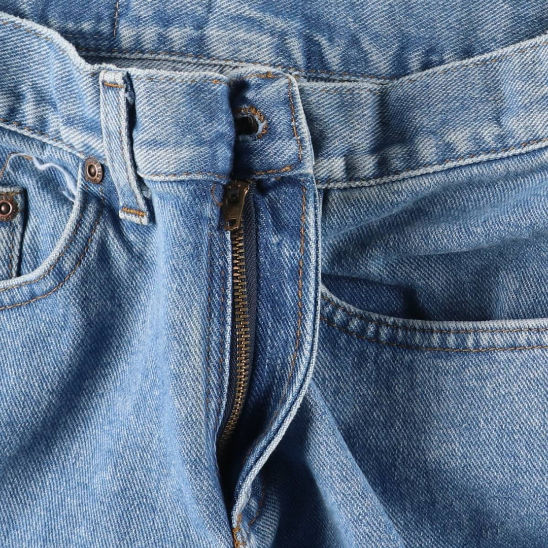 RIDERS Tapered Denim Pants, Made in USA, Women's Size L (equivalent to W30) cotton blue type Vintage Second Hand