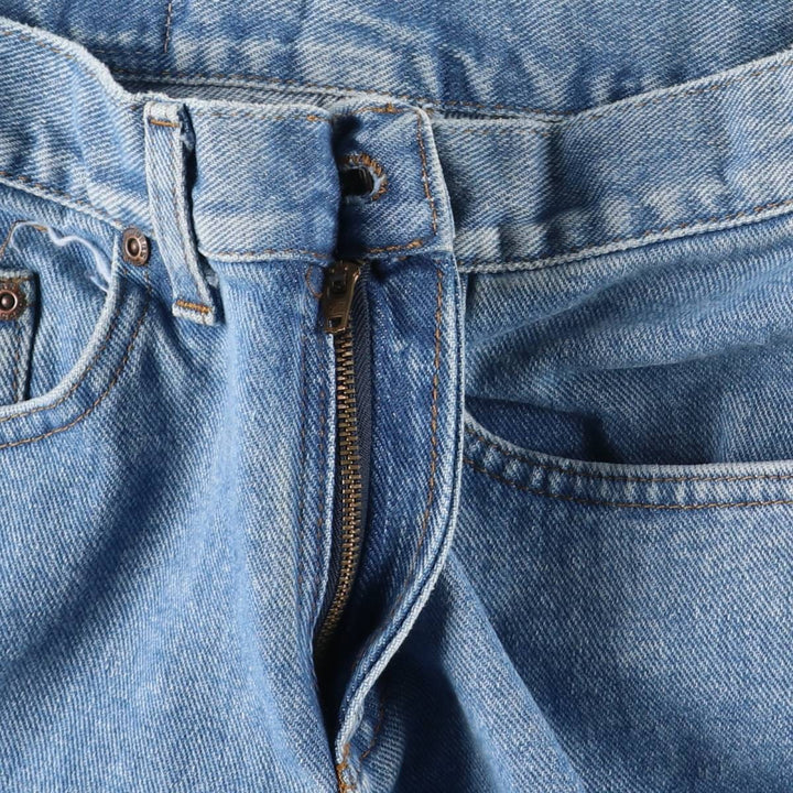 RIDERS Tapered Denim Pants, Made in USA, Women's Size L (equivalent to W30) cotton blue type Vintage Second Hand