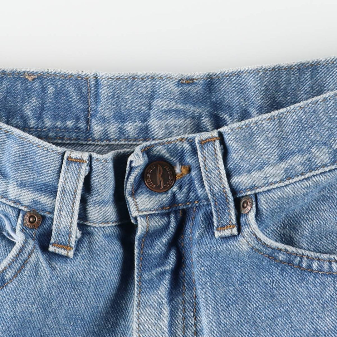 RIDERS Tapered Denim Pants, Made in USA, Women's Size L (equivalent to W30) cotton blue type Vintage Second Hand