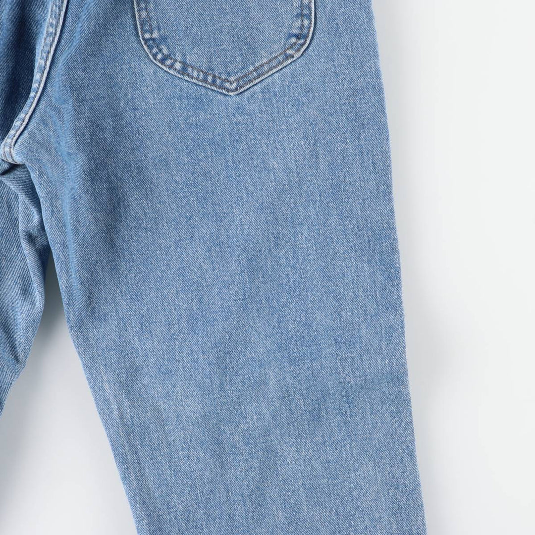 RIDERS Tapered Denim Pants, Made in USA, Women's Size L (equivalent to W30) cotton blue type Vintage Second Hand