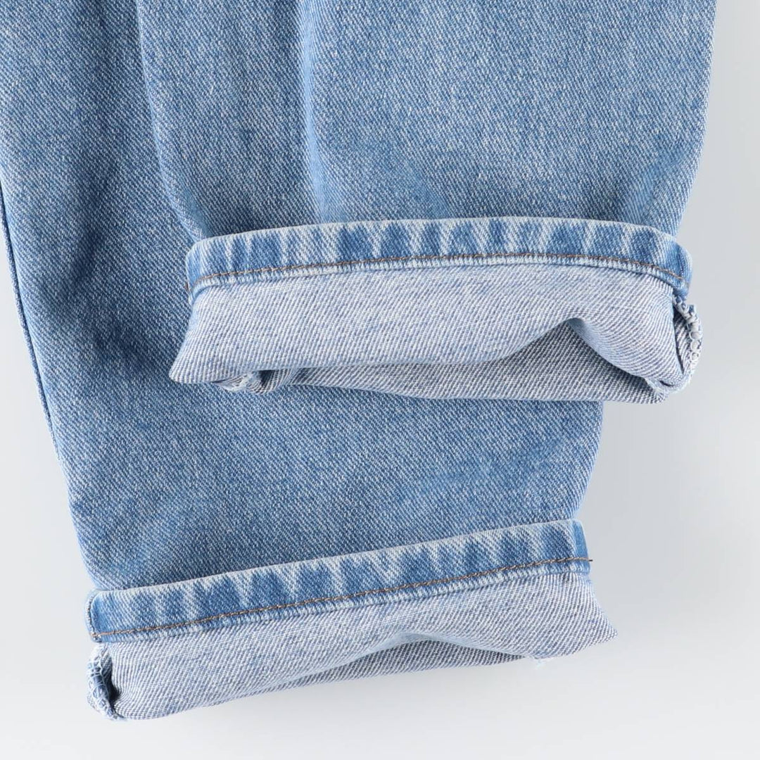 RIDERS Tapered Denim Pants, Made in USA, Women's Size L (equivalent to W30) cotton blue type Vintage Second Hand