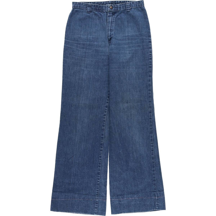70s-era DITTOS bootcut denim pants, women's size L (equivalent to W29), vintage. cotton blue type Vintage Second Hand