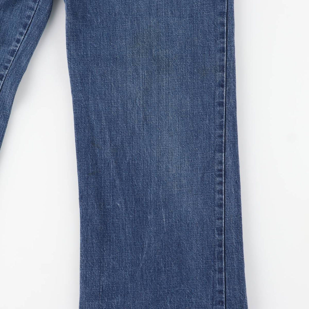 70s-era DITTOS bootcut denim pants, women's size L (equivalent to W29), vintage. cotton blue type Vintage Second Hand