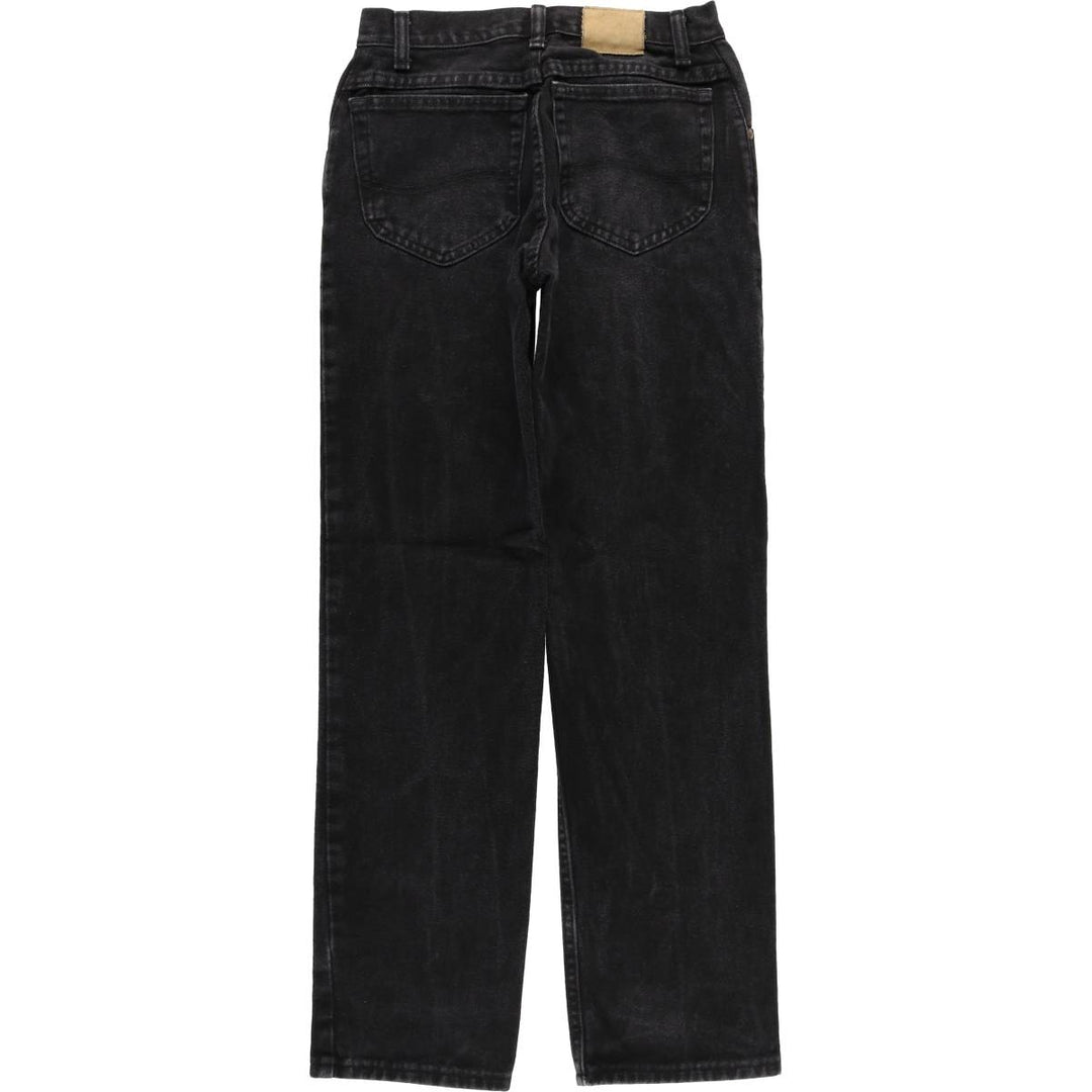 Lee Black Denim Tapered Denim Pants, Women's Size L (equivalent to W28) cotton black type Vintage Second Hand