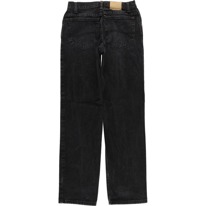 Lee Black Denim Tapered Denim Pants, Women's Size L (equivalent to W28) cotton black type Vintage Second Hand