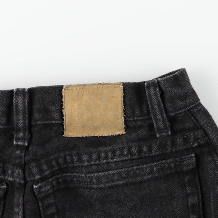Lee Black Denim Tapered Denim Pants, Women's Size L (equivalent to W28) cotton black type Vintage Second Hand
