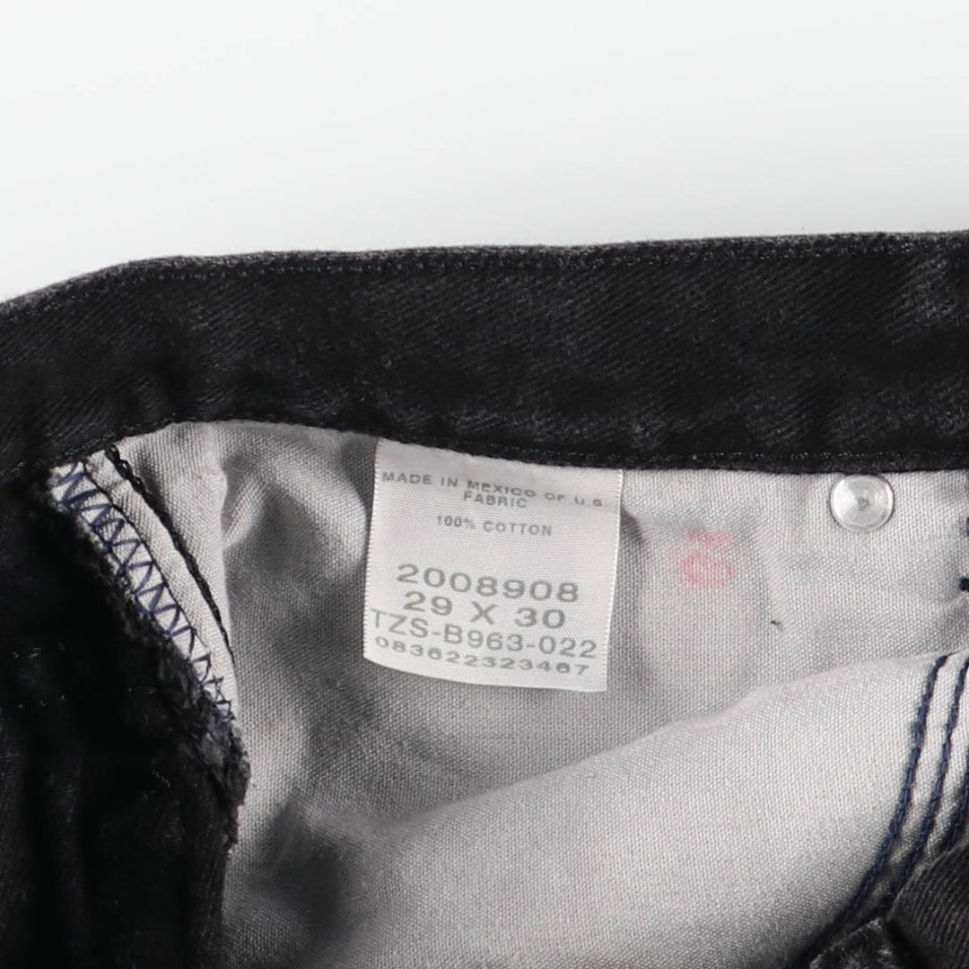 Lee Black Denim Tapered Denim Pants, Women's Size L (equivalent to W28) cotton black type Vintage Second Hand