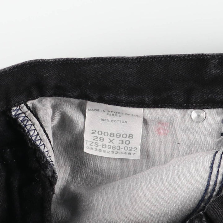 Lee Black Denim Tapered Denim Pants, Women's Size L (equivalent to W28) cotton black type Vintage Second Hand