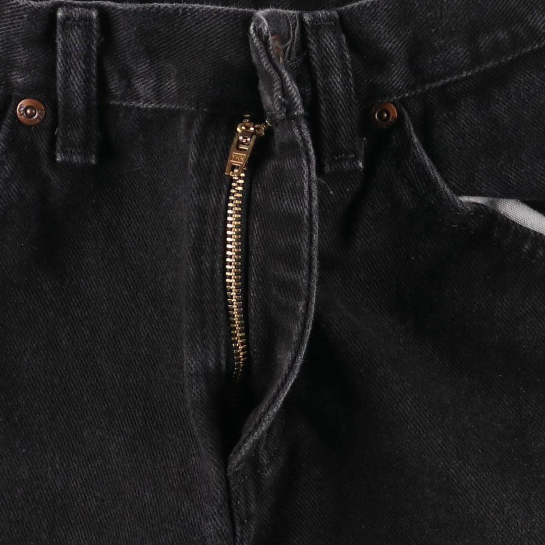 Lee Black Denim Tapered Denim Pants, Women's Size L (equivalent to W28) cotton black type Vintage Second Hand