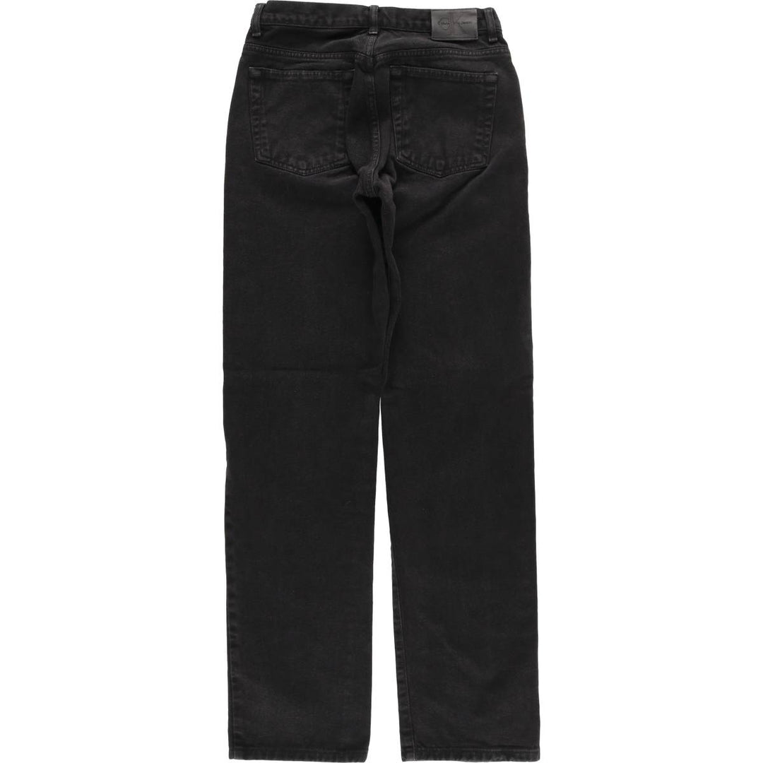 90s-00'S Calvin Klein Jeans Black Denim Straight Leg Jeans Women's Size L (equivalent to W27) Vintage cotton black type Vintage Second Hand