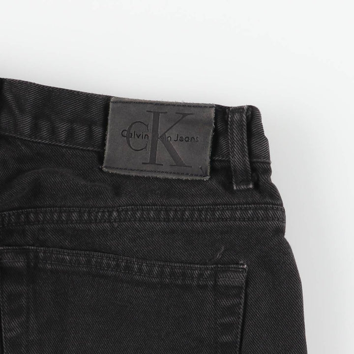 90s-00'S Calvin Klein Jeans Black Denim Straight Leg Jeans Women's Size L (equivalent to W27) Vintage cotton black type Vintage Second Hand