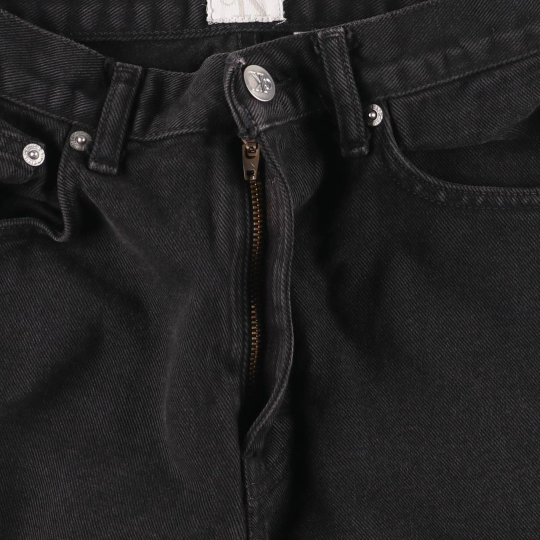 90s-00'S Calvin Klein Jeans Black Denim Straight Leg Jeans Women's Size L (equivalent to W27) Vintage cotton black type Vintage Second Hand