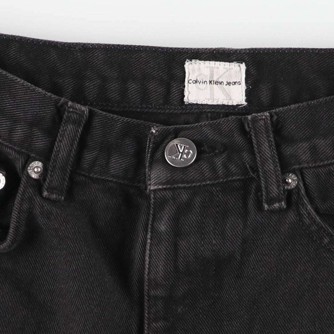 90s-00'S Calvin Klein Jeans Black Denim Straight Leg Jeans Women's Size L (equivalent to W27) Vintage cotton black type Vintage Second Hand