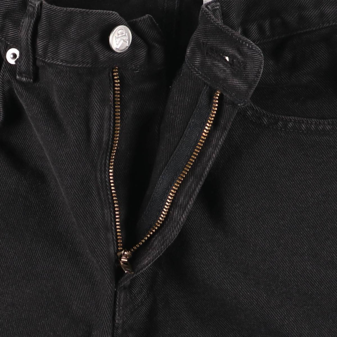 90s-00'S Calvin Klein Jeans Black Denim Straight Leg Jeans Women's Size L (equivalent to W27) Vintage cotton black type Vintage Second Hand