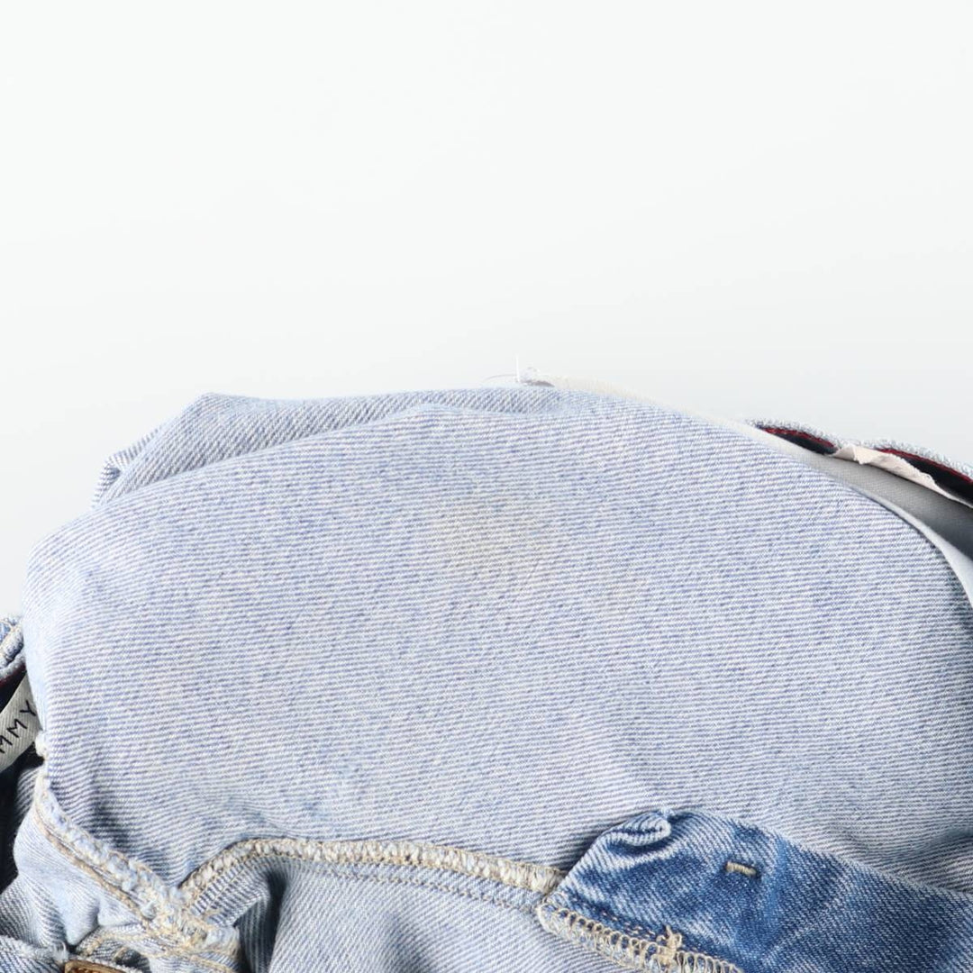 2000'S Tommy Hilfiger tapered denim pants, women's size XL (equivalent to w33). cotton blue type Vintage Second Hand