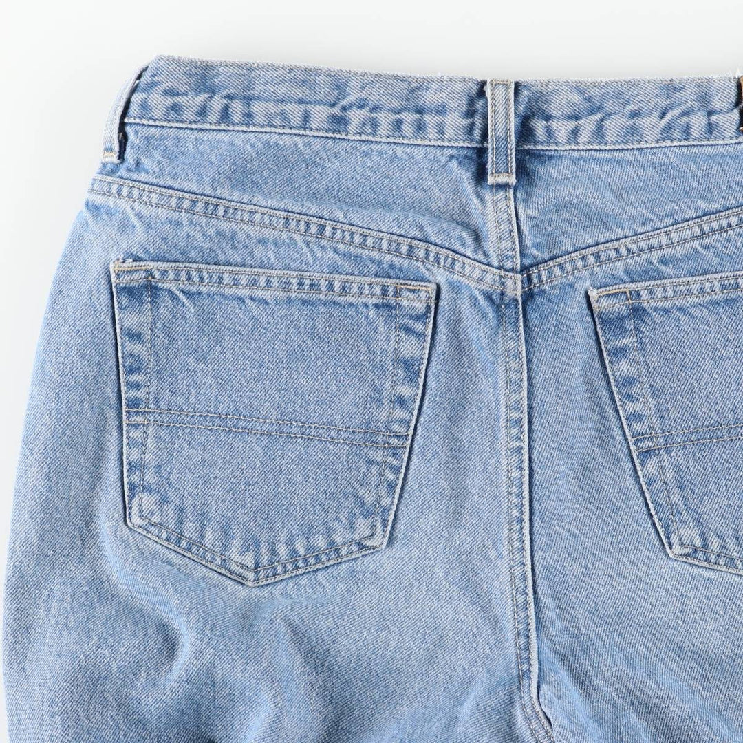 2000'S Tommy Hilfiger tapered denim pants, women's size XL (equivalent to w33). cotton blue type Vintage Second Hand