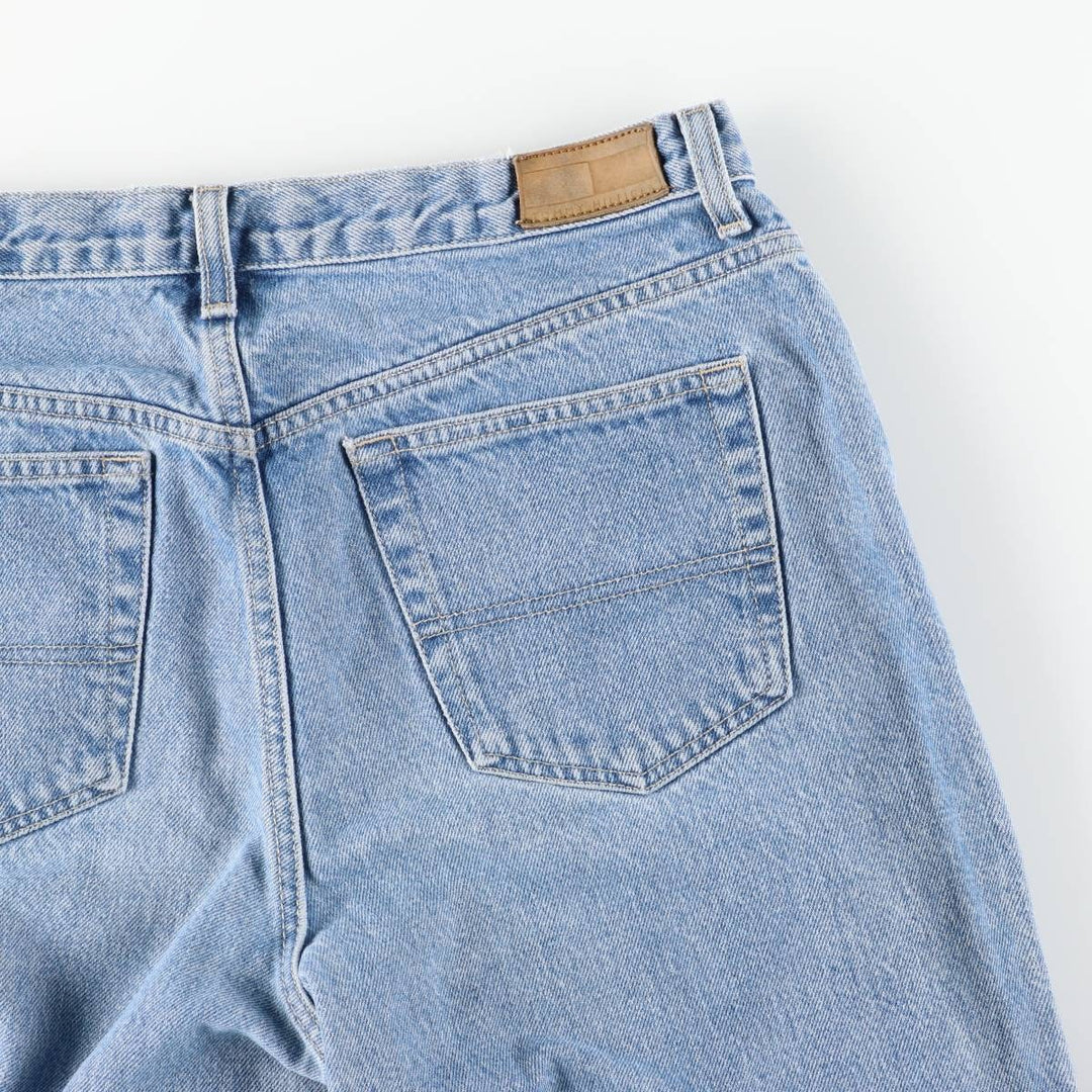 2000'S Tommy Hilfiger tapered denim pants, women's size XL (equivalent to w33). cotton blue type Vintage Second Hand