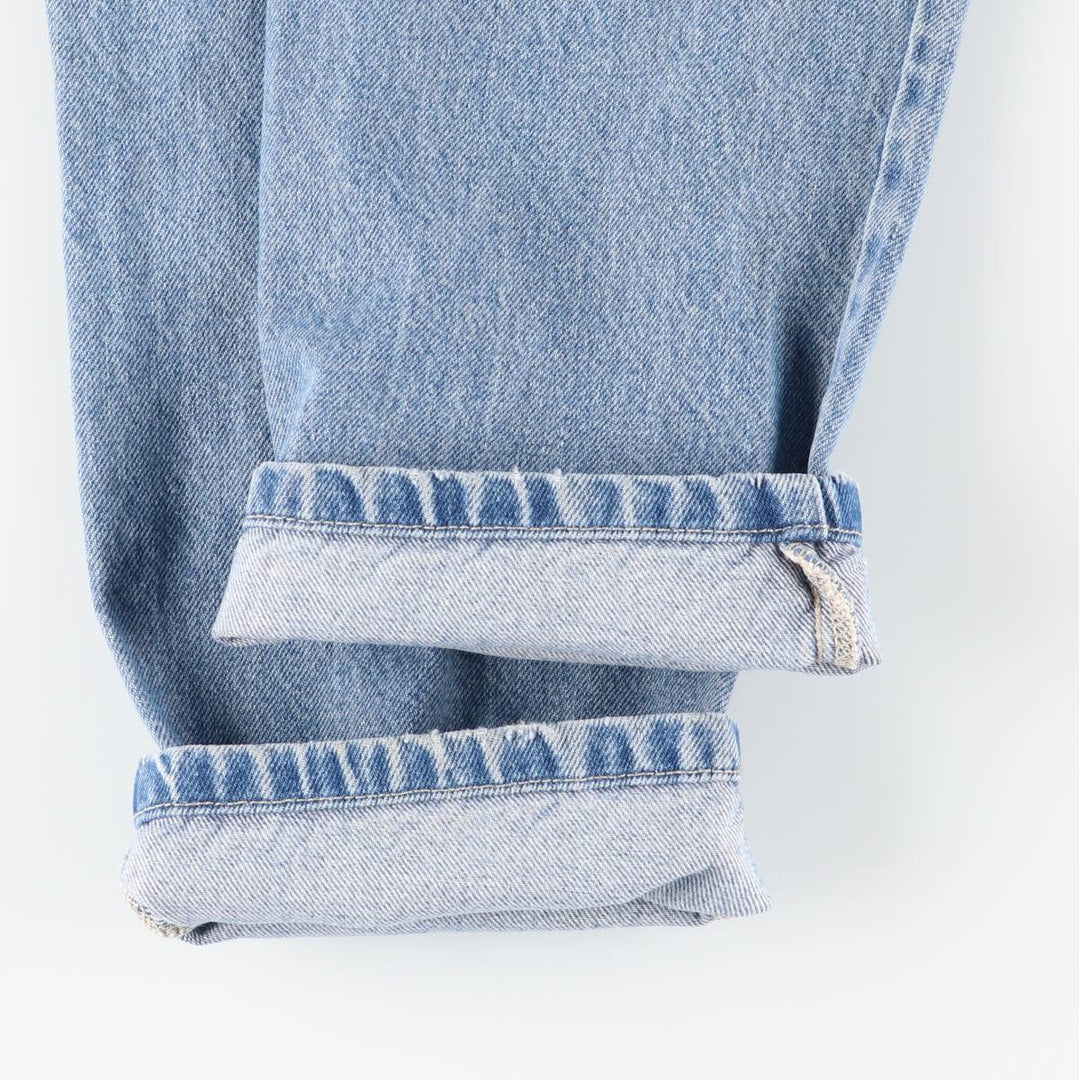 2000'S Tommy Hilfiger tapered denim pants, women's size XL (equivalent to w33). cotton blue type Vintage Second Hand