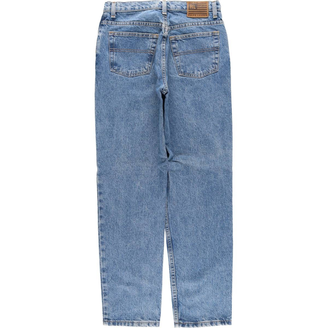 Ralph Lauren POLO JEANS COMPANY Tapered Denim Pants, Women's Size L (equivalent to W30) cotton blue type Vintage Second Hand