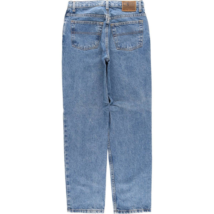 Ralph Lauren POLO JEANS COMPANY Tapered Denim Pants, Women's Size L (equivalent to W30) cotton blue type Vintage Second Hand