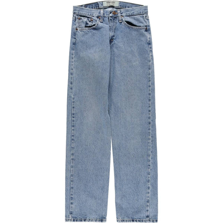 Wrangler Straight Denim Pants, Women's Size L (equivalent to W30) cotton blue type Vintage Second Hand